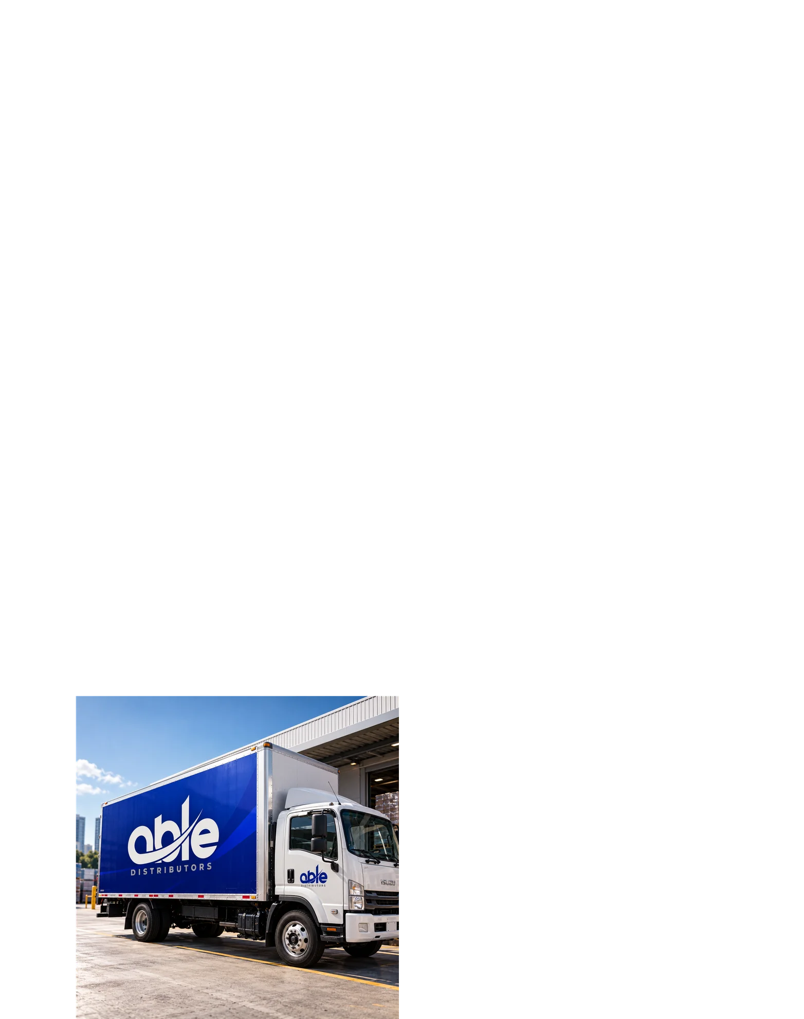Able Distributors vehicle brand application