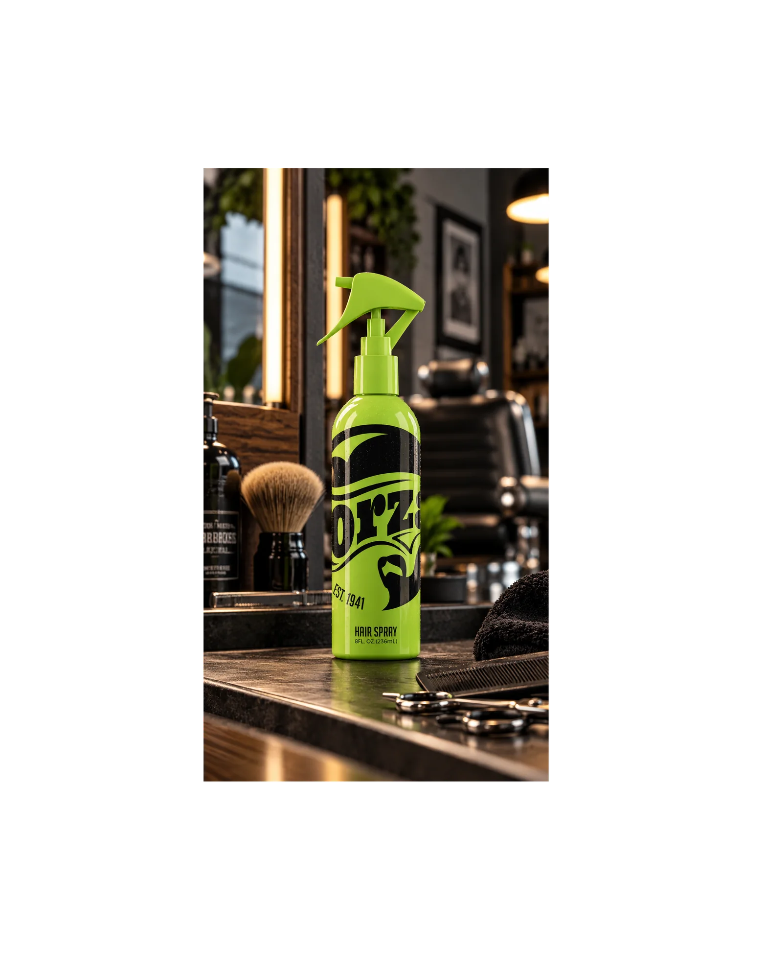 Hair spray bottle packaging